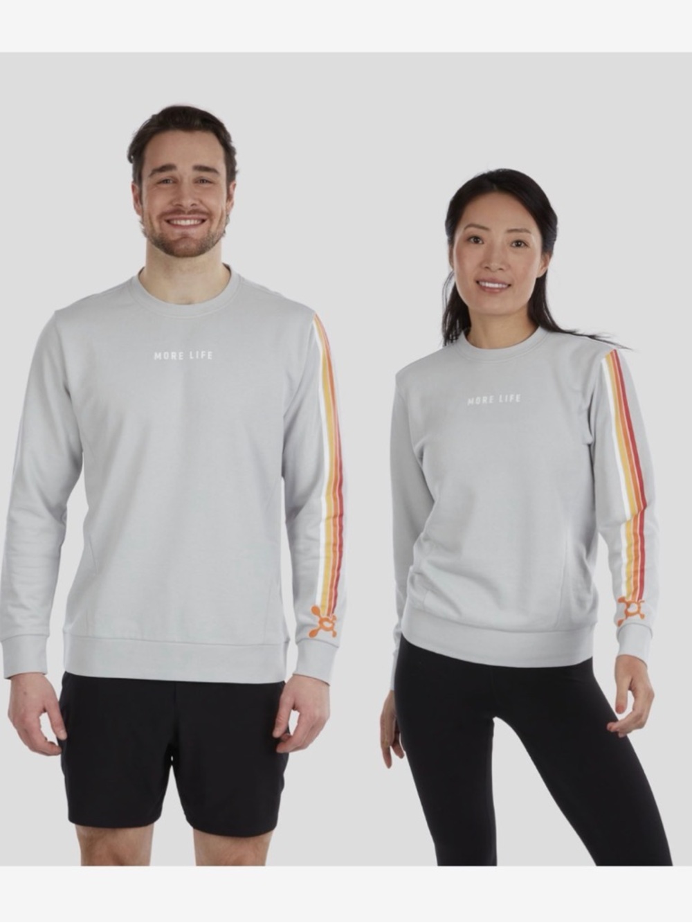 OTF Unisex Everyday French Terry Crew Sweatshirt Grey Light LG